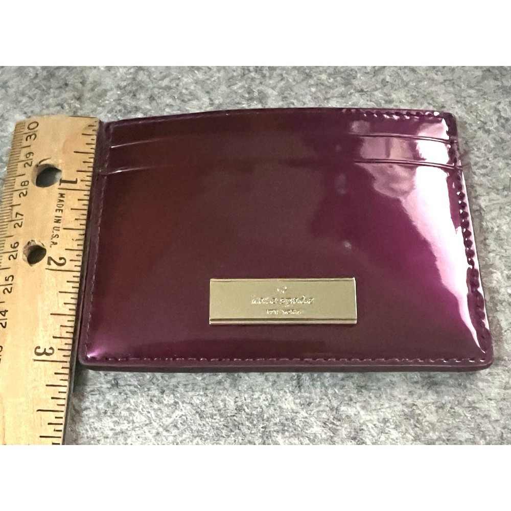 Kate Spade Kenzie Dark Raspberry Cardholder Coin Purse price $99 - Picture 7 of 10